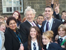 Prince Henry's Grammar School - with Sir Ian McKellen and sporting 'Some People are Gay' t-shirts.